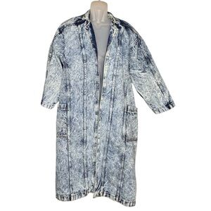Made In The Shade Dusted Denims Denim Duster Jacket - Vintage 80’s